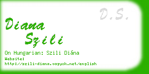 diana szili business card